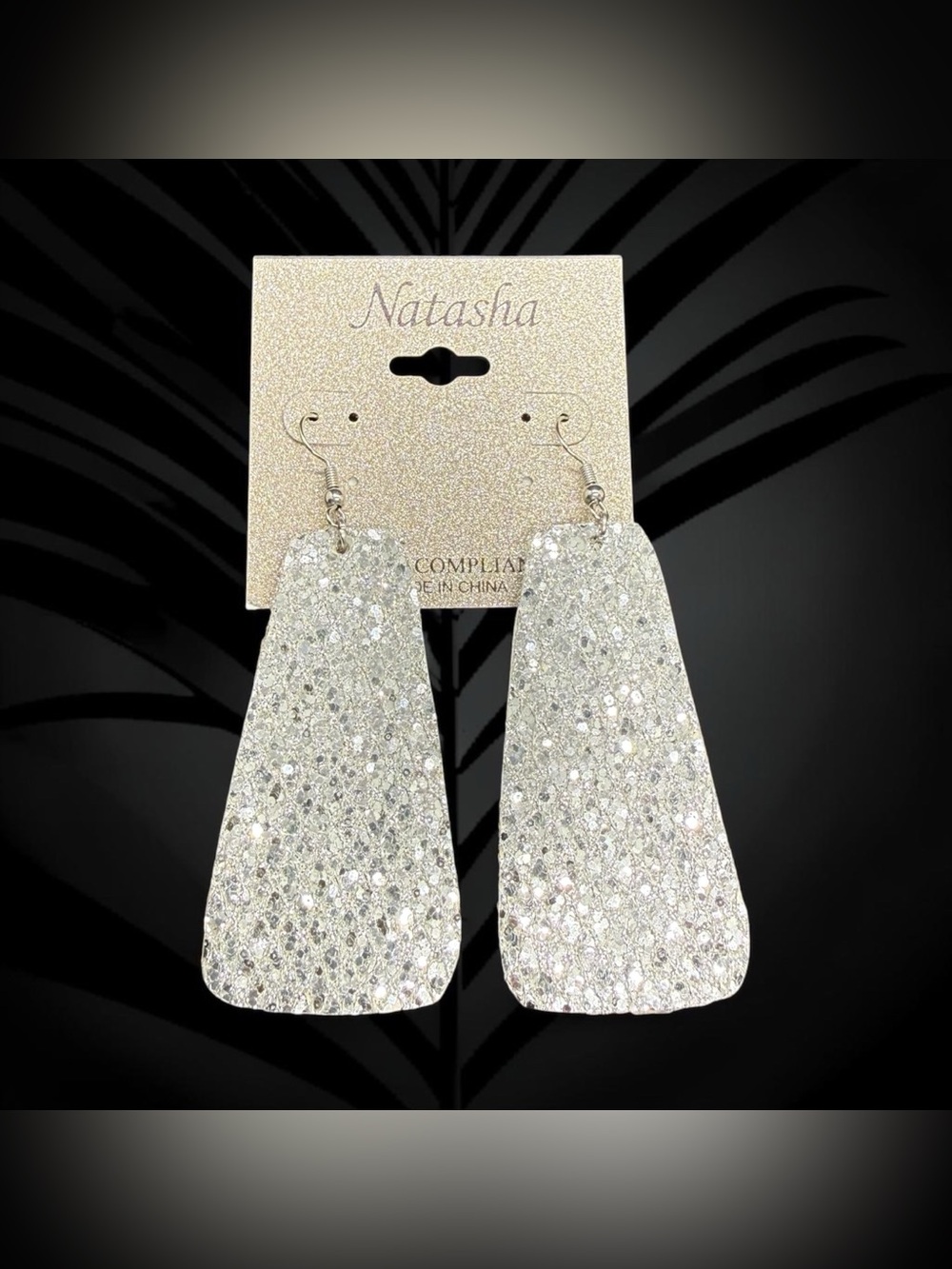 🏷️‼️5/$25🏷️‼️🩶NATASHA🩶Sparkling Silver-Tone Drop Earrings/NIP
